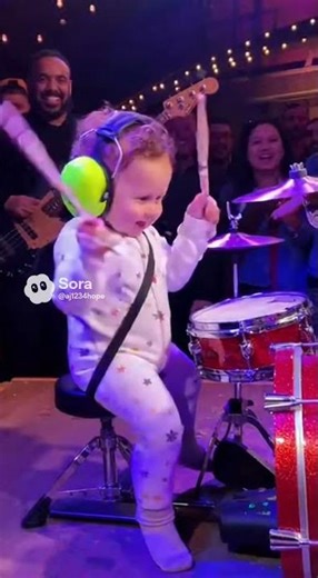 Cutest Baby Drumming Ever! 😍