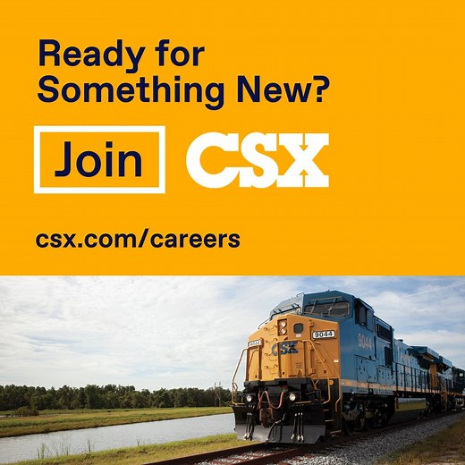 Be a part of meaningful work with a Fortune 500 company committed to safety, diversity, great pay and career advancement opportunities. Search open positions at CSX and apply today: www.csx.com/careers. | CSX