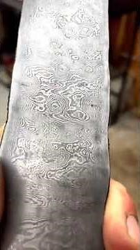 How to forge raindrop pattern Damascus #knife #sharp #metal