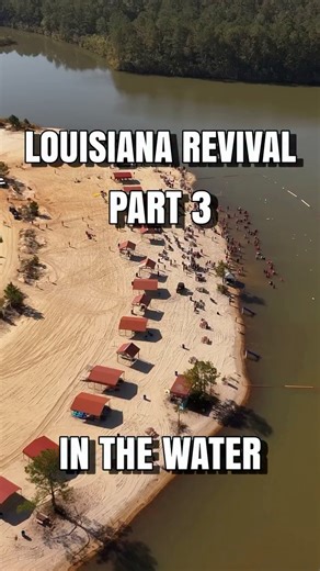 Lives were changed the moment they stepped in. This wasn’t just water — it was obedience, repentance, and new life in Jesus Christ. Full film now on YouTube. #LouisianaRevival #MeetMeInTheWater #JesusSaves #Baptism #Revival | Kayla Gabbard