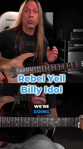 🎸 Learn how to play Rebel Yell by Billy Idol! 🎶🤘 🎸✨ #GuitarLessons #RebelYell #BillyIdol #guitartok #howtoplayguitar #guitarsong #guitarcover
