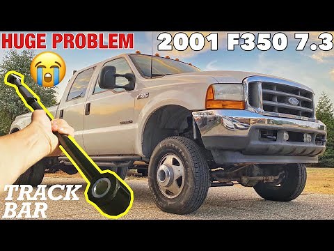 2001 Ford F350 7.3 - How to Center Front Axle, Adjust steering wheel, Adjusting Track Panhard Bar