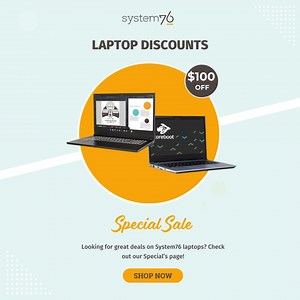 The Galago Pro and Gazelle laptops are on sale! View our specials today! What would you create with one of our laptops? https://s76.co/Br8dERbR | System76