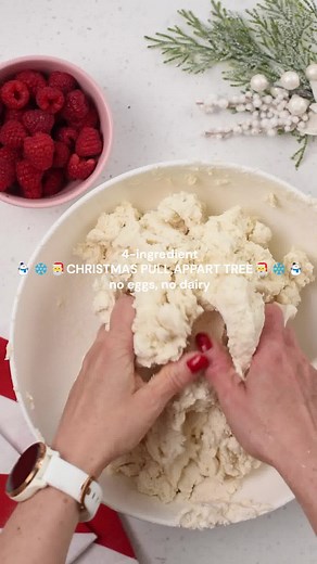 Pull Apart Christmas Tree Bread (NO Yeast, NO Dairy, NO Eggs) RECIPE IN COMMENT | The Conscious Plant Kitchen