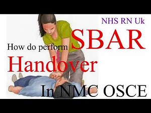 SBAR - handover in osce