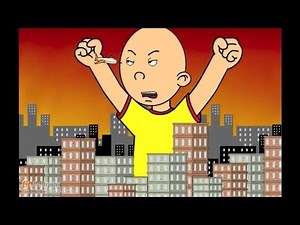 Caillou Destroys Buildings and Gets Grounded (2014 Video)