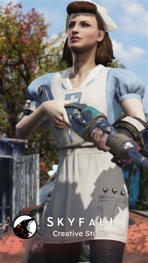 Fallout 76 | RIP DARING High Definition MOD | Gameplay Guinevere´s Nurse Outfit #fallout76 #gaming