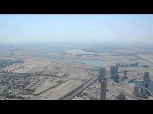 Panoramic view from atop Burj Khalifa