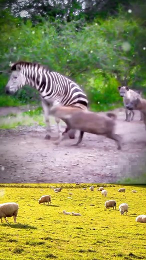 Zebra vs Hyena: A Wild Encounter in the Animal Kingdom