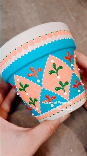 ひし形模様にドットペイント #pattern #art