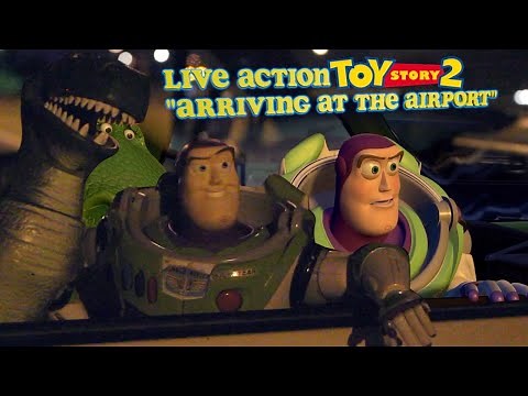 Toy Story 2- Arriving at the Airport [Live Action Scene]