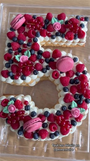 Réalisez un Number Cake aux Fruits Rouges