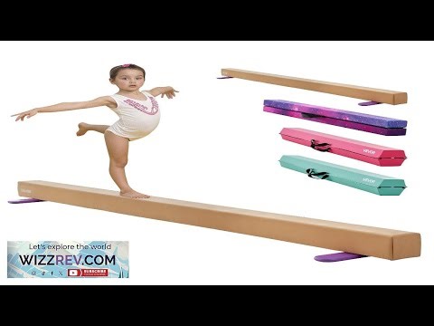 VEVOR 8FT Balance Beam for Kids 350 LBS Stable Support Gymnastics Floor