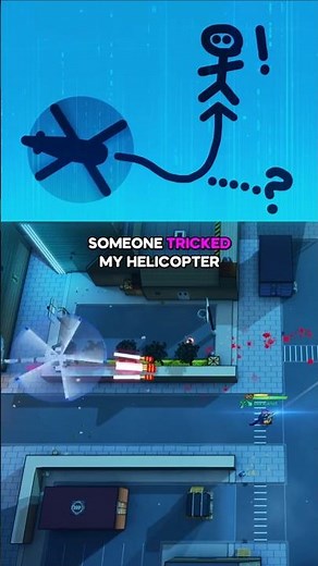Someone TRICKED the helicopter in my game #gamedev #freegames #gamedesign #indiegames