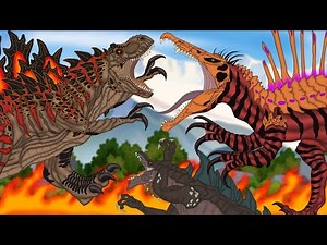 T Zilla Rex VS Spinozilla VS Zilla Jr | EPIC BATTLE!! : PiKKY GODZILLA