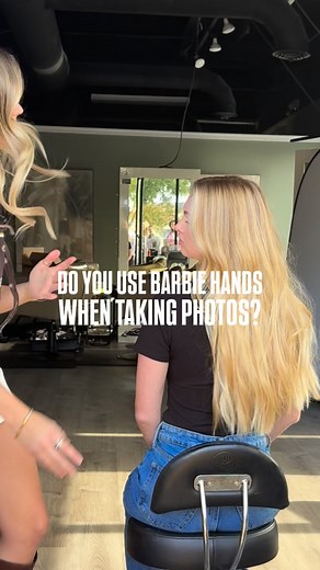 1.5M views · 14K reactions | Barbie hands for the win Watch this video to learn how I photograph the back shot (aka the back of the head) Featuring our Nosy Rosie and the one and only @glowbeauty.hair brush (code KRISTA for $$ off) If you enjoy content like this, get ready for my class drop for 2026  | Color by Krista | Facebook