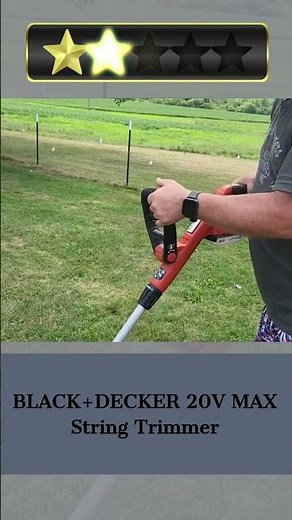 ✅BLACK+DECKER 20V MAX String Trimmer | Quick Review #shorts