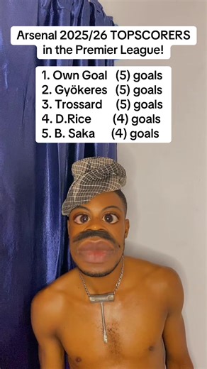 Arsenal Top Scorers in Premier League 2025/26 Season