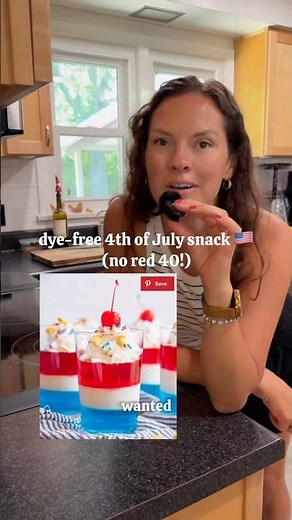 Dye-free 4th of July snack