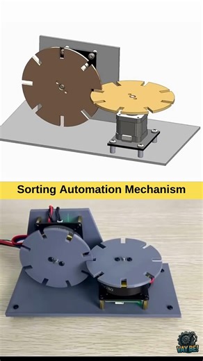 Sorting Automation Mechanism ⚙️ | Mechanical Engineering #shorts