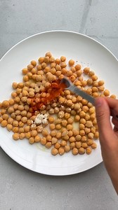 Your new favorite savory snack: cheesy air fried chickpeas! You can also roast these chickpeas four different ways: https://feelgoodfoodie.net/recipe/mediterranean-oven-roasted-chickpeas/ | Feel Good Foodie