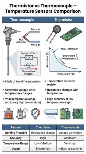 Difference between thermometer and thermocouple