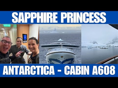 Balcony Cabin A608 on the Sapphire Princess | Antarctica Voyage | Full Cabin Tour & Review