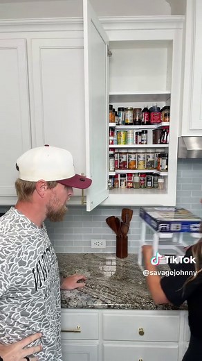 The spicy shelf solves a BIG problem we all struggle with… #spicerack #storagehacks #homehacks #organize #tiktokshopstockup