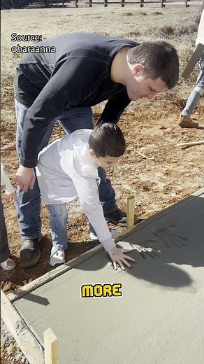 Why do people put handprints in wet cement? 🤔