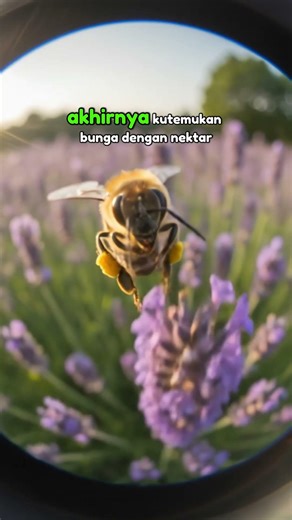 POV LEBAH: Penerbangan Pagi yang Epik di Labirin Lavender! 🌸 (Vlog GoPro) #aivideo #pov #animals