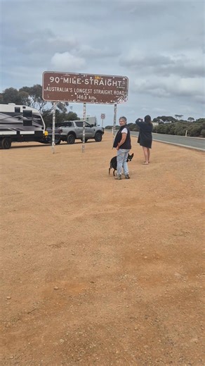 Australia's longest straight stretch of road. | Herding Dog Training Melbourne.