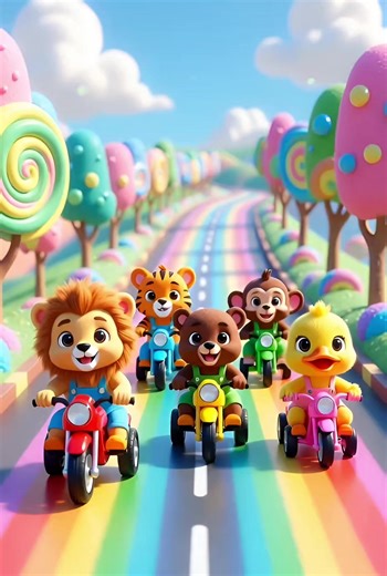 Cute Animal Cartoons for Kids Featuring Ram Sam Sam