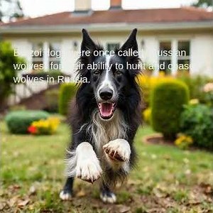 Borzoi dogs were once called "Russian wolves" for their ability to hunt and chase wolves in Russia.