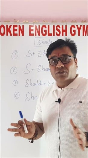Modal verb should sentence structure ,use #shots #ytshorts #youtubeshorts,Spoken English Gym