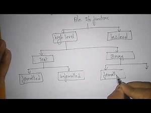 files in c programming | Types of I/O functions | C Programming | Lec-62