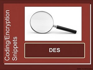 Security Snippets: DES
