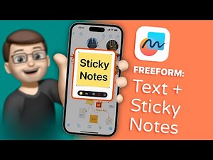 Freeform: Create and Edit Text and Sticky Notes | Complete Guide for iPhone (2/9)