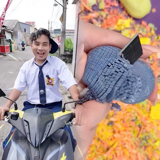 EHHH THE MOTORCYCLE BECOME AN ALIEN MOTORCYCLE JIR 😭😭 #syrlrmd