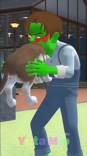 Yuta Panik makan Burger Zombie #sakuraschoolsimulator #sakura