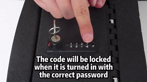 JIKE Center Console Gun Safe - Console Gun Vault for Dodge Ram 1500/2500/3500 2009-2018, for Dodge Ram 1500 Classic 2019, High Security Armrest Lock Box with 4-digit Lock with Password Retrieval Key