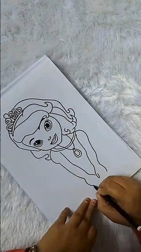 How To Draw Princess Sofia The First #shorts #princess #drawing #trending #sofia #art #viral #short