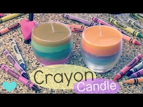 DIY CRAYON CANDLE - Home Decor - How To | SoCraftastic
