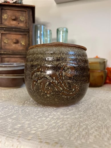 Handmade Lidded Stoneware Jar - Etsy