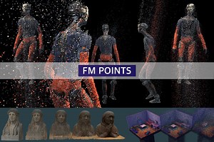 [New Release] FM POINTS: Capture Point Cloud, Morph, Dynamic FX (iOS/Android/Mac/PC/WebGL/AR/VR)