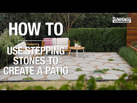 How To Use Stepping Stones To Create A Patio - Bunnings Warehouse
