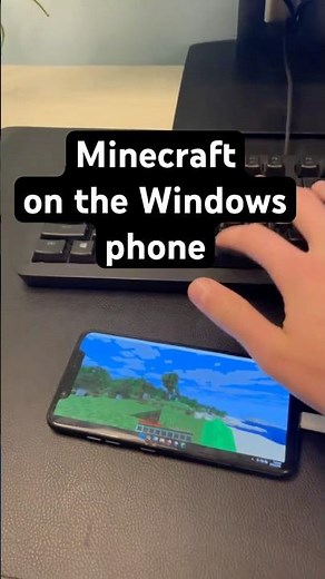 Minecraft running on a Windows phone #tech #gaming #windows #android #yaptech