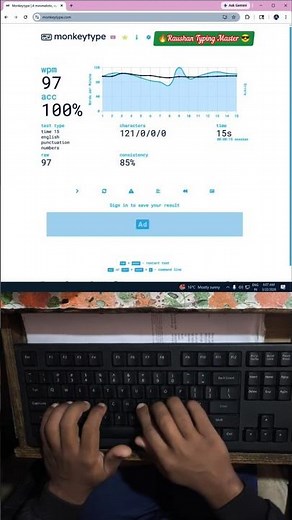 97 WPM English Typing Speed on PC/Computer/Laptop Keyboard #fasttyping #asmr #raushantypingmaster