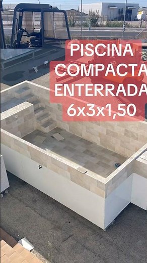 The easiest in-ground compact pool to install 😍 6x3x1.50 #pools #pool #modernpool