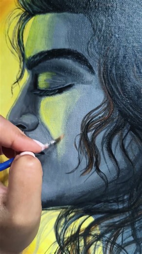 Acrylic blending with fingers #shorts #art #painting #beginnerarttips #acrylicpainting #easyartlover