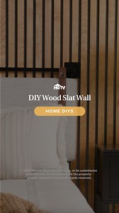 Transform your walls on a budget! 🛠️✨ Learn how to create a stunning wood slat wall using simple plywood strips for a modern, textured look. Perfect for adding style without breaking the bank. ✨ | HGTV Home